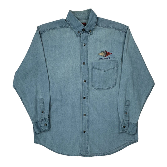 Polar Dogs Denim Shirt - Medium Light Wash Cotton