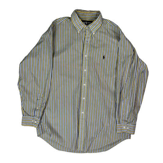 Ralph Lauren Striped Shirt - Large Multicoloured Cotton