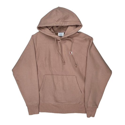 Reverse Weave Champion Hoodie - Medium Pink Cotton