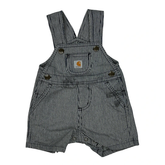 Age 3 Months Carhartt Striped Dungarees - 2XS Black & White Cotton