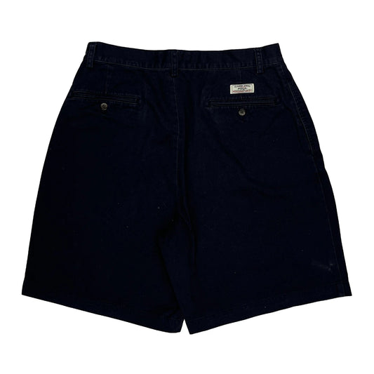 Polo By Ralph Lauren Pleated Shorts - 30W 7L Black Cotton