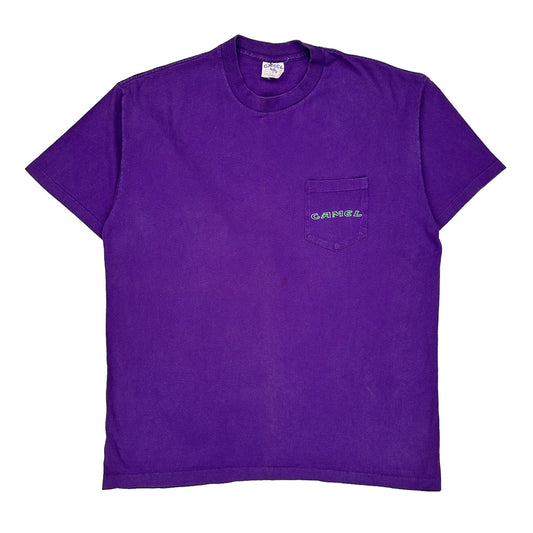 Made In USA Single Stitch Camel T-Shirt - XL Purple Cotton