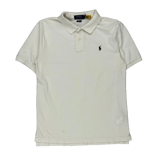 Age 10 Polo By Ralph Lauren Polo Shirt - Large White Cotton