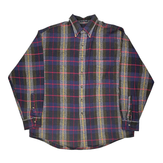 Gant Checked Flannel Shirt - Large Multicoloured Cotton
