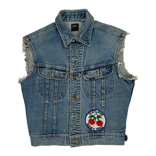 Lee Denim Gilet - Medium Blue Denim