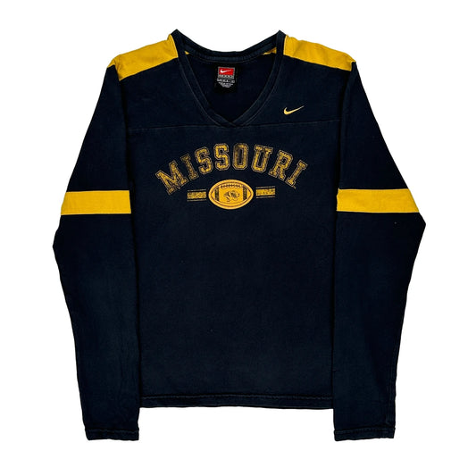 Missouri Nike College Long Sleeve T-Shirt - Large Black Cotton