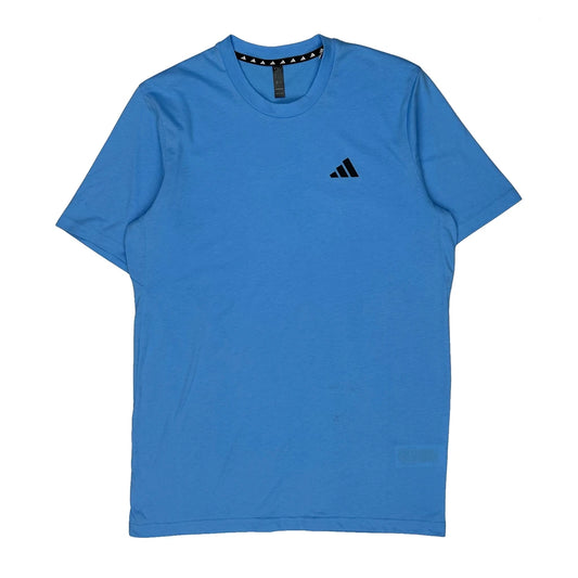 Adidas T-Shirt - Medium Blue Cotton