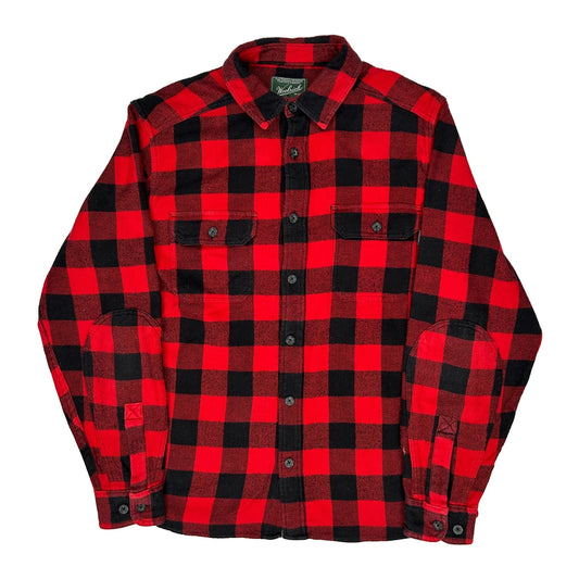 Vintage Woolrich Checked Flannel Shirt - Large Red Wool