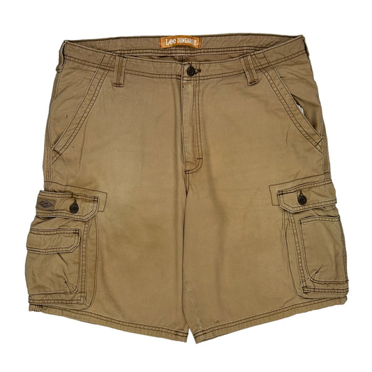 Lee Cargo Cargo Shorts - 36W 10L Beige Cotton