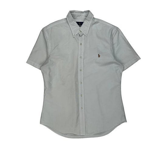 Ralph Lauren Short Sleeve Shirt - Large White Cotton