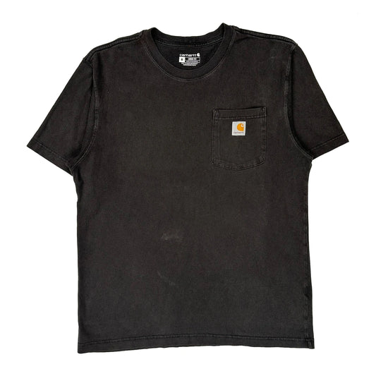 Vintage Carhartt T-Shirt - Medium Black Cotton