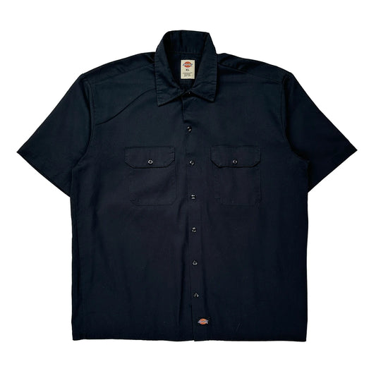 Dickies Short Sleeve Shirt - XL Black Polyester Blend