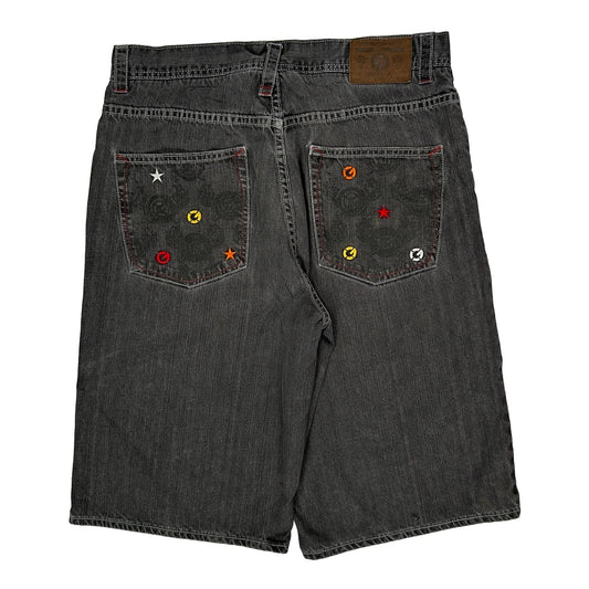 Ecko Unltd Denim Shorts - 34W 13L Grey Cotton