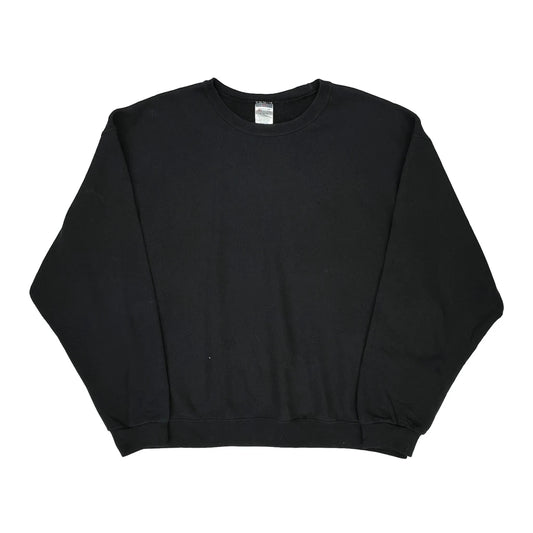 Jerzees Sweatshirt - XL Black Cotton Blend