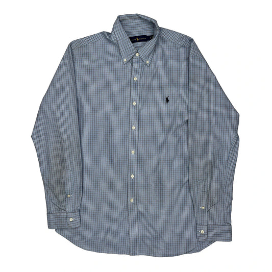 Ralph Lauren Checked Shirt - XL Blue Cotton