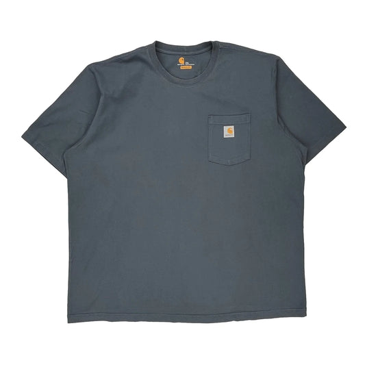 Carhartt T-Shirt - 2XL Navy Cotton
