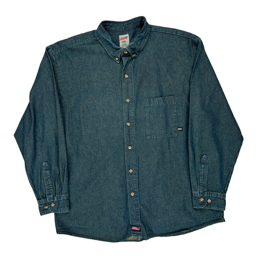 Dickies Denim Shirt - 2XL Blue Cotton
