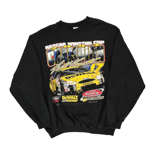 Winston Cup Champion Gildan Nascar Sweatshirt - 2XL Black Cotton