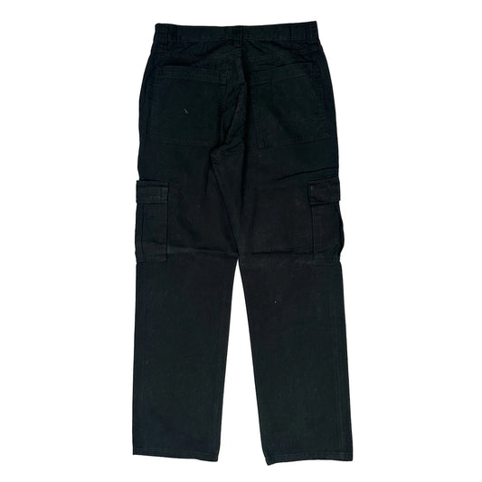 Vintage Wrangler Cargo Trousers - 30W 30L Black Cotton
