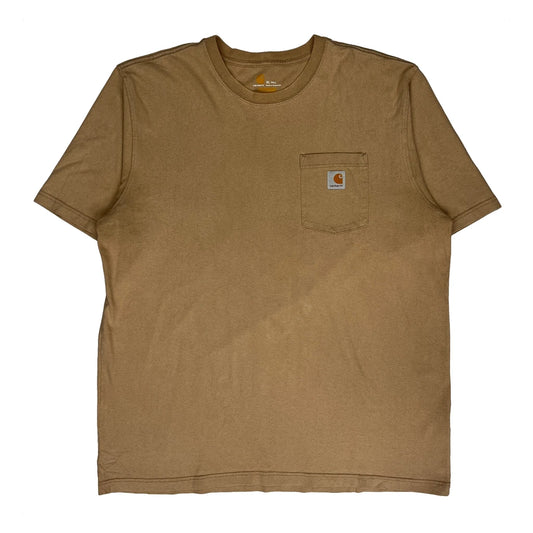Carhartt Tall T-Shirt - XL Brown Cotton