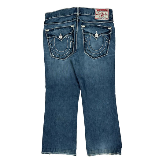True Religion Boot Cut Jeans - 35W 29L Blue Cotton