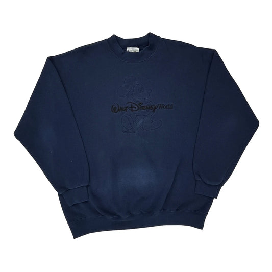 Walt Disney World Disney Graphic Sweatshirt - XL Navy Cotton