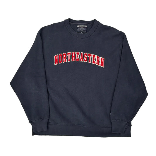Reverse Weave Champion College Sweatshirt - XL Navy Cotton