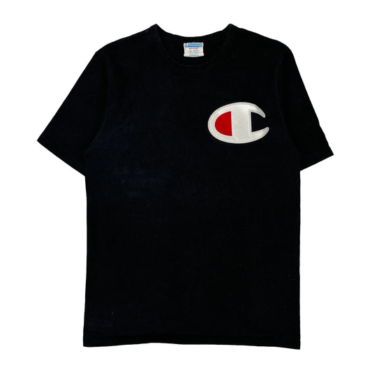 Champion T-Shirt - Medium Black Cotton