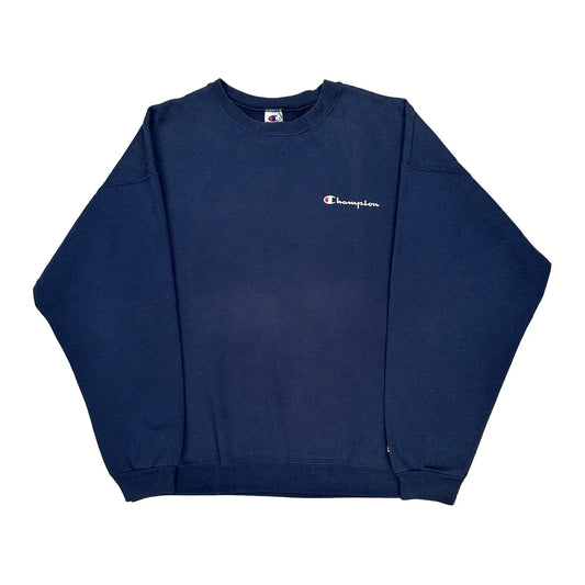 Champion Sweatshirt - XL Navy Cotton