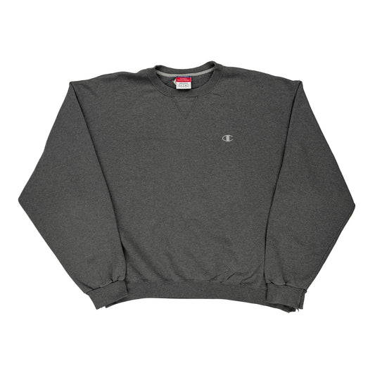 Champion Sweatshirt - Large Grey Cotton Blend