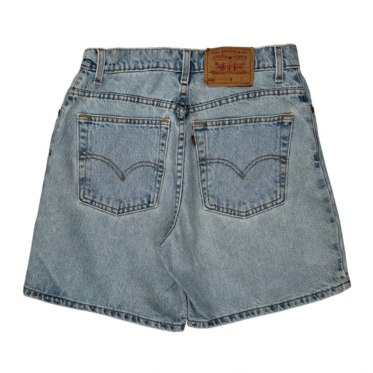 Levis Denim Shorts - 29W UK 10 Light Wash Cotton
