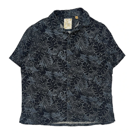Tasso Elba Hawaiian Shirt - XL Black Silk Blend