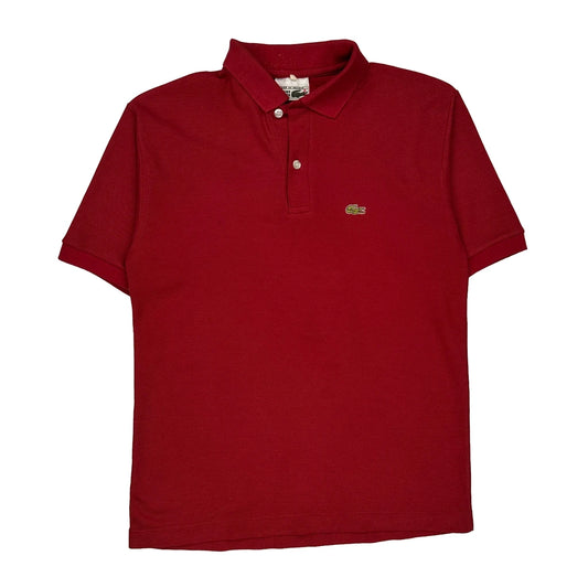 Lacoste Polo Shirt - Medium Red Cotton