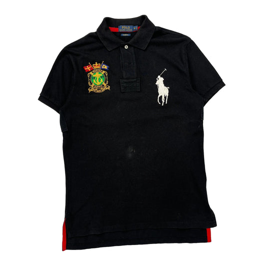 Polo By Ralph Lauren Polo Shirt - Medium Black Cotton