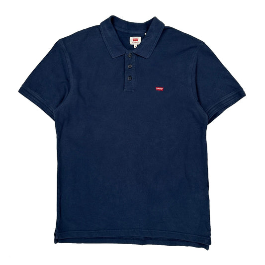 Levis Polo Shirt - Medium Blue Cotton