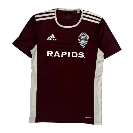 Colorado Rapids Adidas Football Shirt - XS Burgundy Polyester
