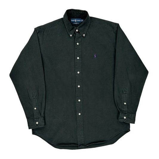 Blake Ralph Lauren Shirt - Medium Black Cotton