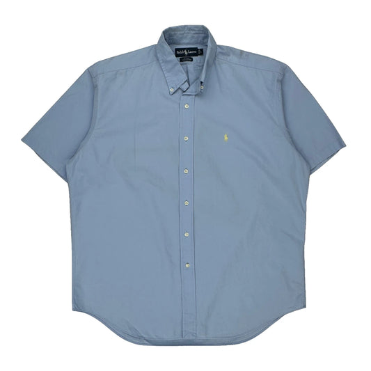 Blake Ralph Lauren Short Sleeve Shirt - Large Blue Cotton