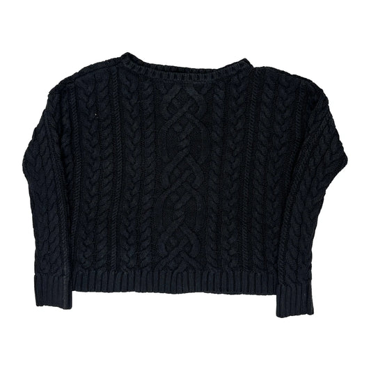 Vintage Polo By Ralph Lauren Jumper - Medium Black Knitted
