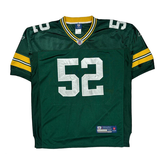 Vintage Green Bay Packers Reebok Nfl Jersey - XL Green Polyester