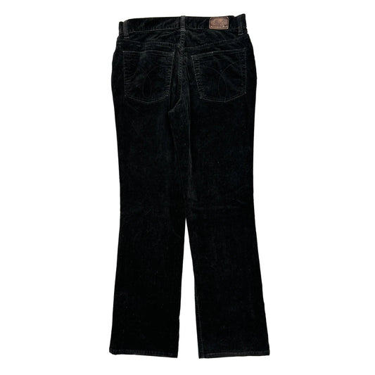 Calvin Klein Jeans Cord Trousers - 32″ Waist Black Corduroy