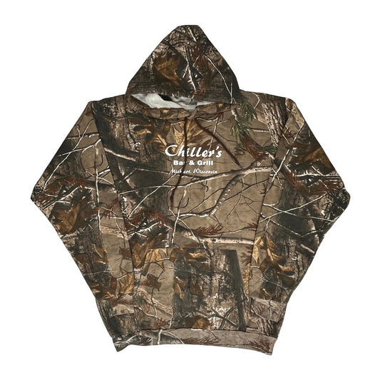 Russell Athletic Camo Hoodie - Large Camo Cotton Blend