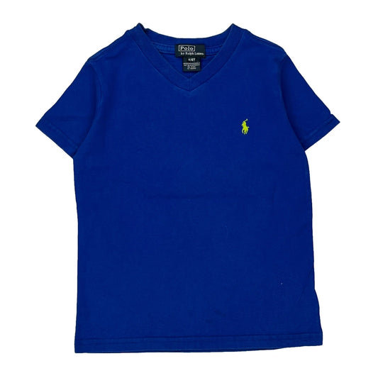 Age 4 Polo By Ralph Lauren T-Shirt - 2XS Blue Cotton