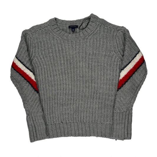 Tommy Hilfiger Striped Jumper - XS Grey Wool