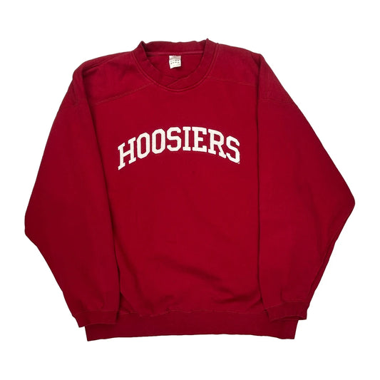 Hoosiers Adidas College Sweatshirt - XL Red Cotton