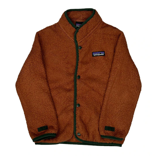 Age 4 Patagonia Fleece Jacket - XS Brown Polyester