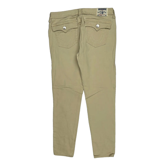 True Religion Trousers - 32W 31L Beige Cotton