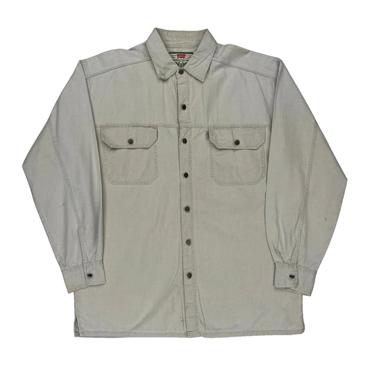 Levis Denim Shirt - Large Beige Cotton
