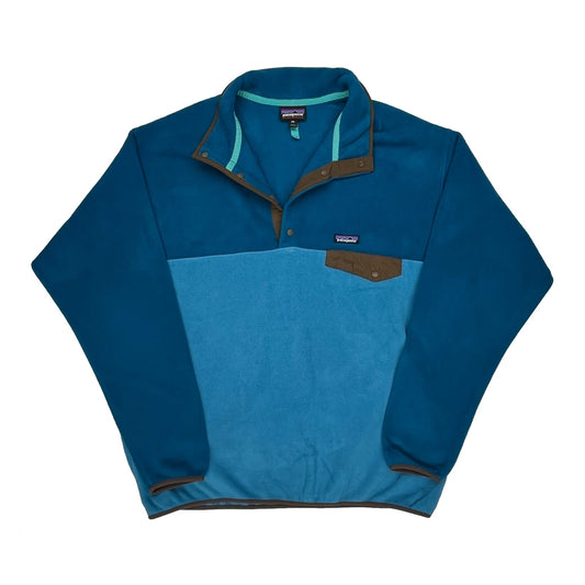 Vintage Synchilla Patagonia Snap T Fleece - 2XL Blue Polyester