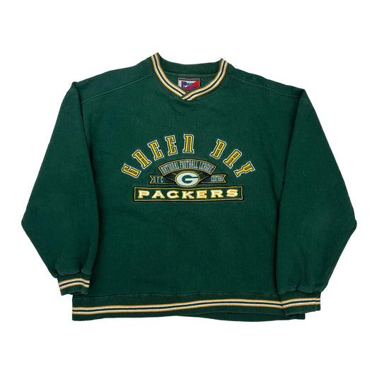 Green Bay Packers Pro Player Football Sweatshirt - Medium Green Cotton